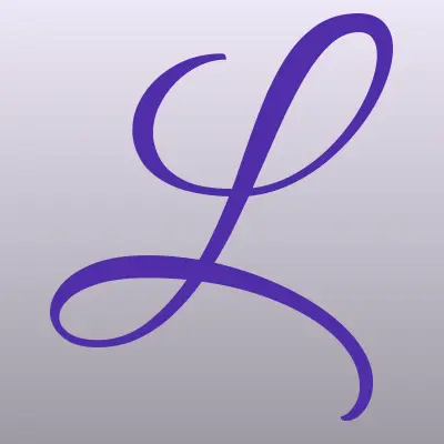 lux nail school, лого-визитка